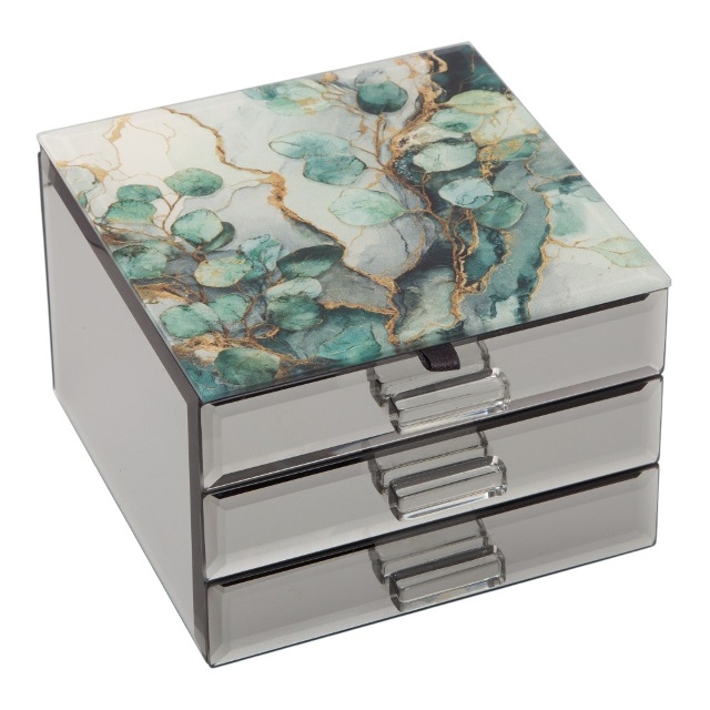 Jade Jewellery Box Mini with 2 Drawers