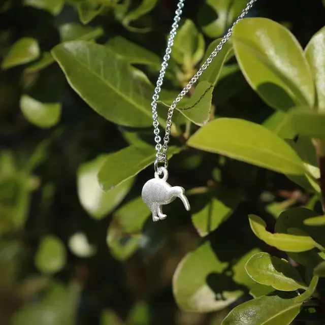 Kiwi Silver Necklace