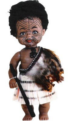 Maori Doll Warrior 20cm