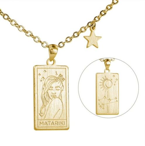 Matariki Goddess Gold Necklace