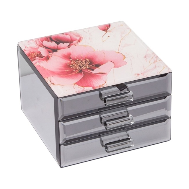 Peony Jewellery Box Mini with 2 Drawers