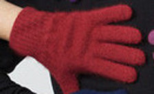 Possum Gloves Ruby Red