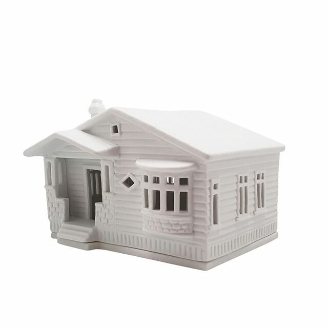 Rader Bungalow Porcelain Tealight House