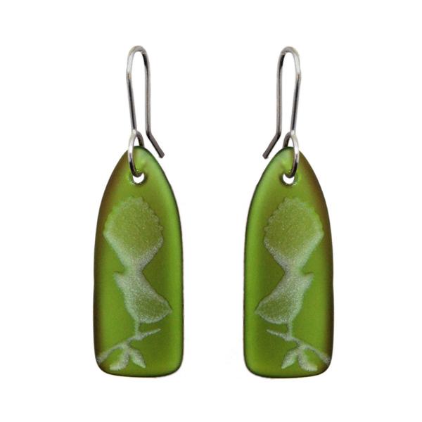 Recycled Glass Fantail Earrings