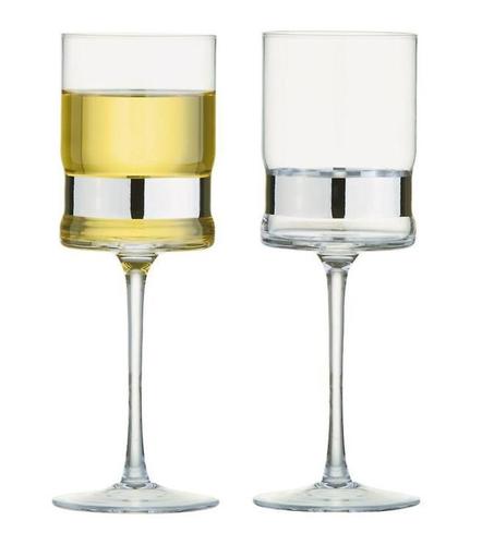Soho Wine Glasses Set of 2 Silver