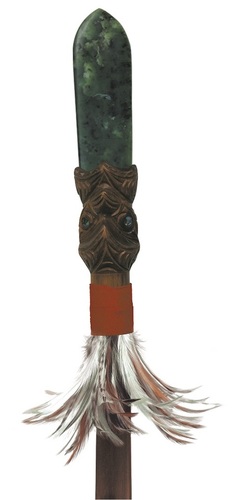 Taiaha Large with Pounamu Blade