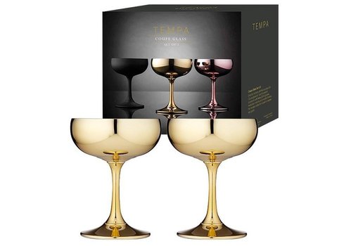 Tempa Gold Coupe Glasses