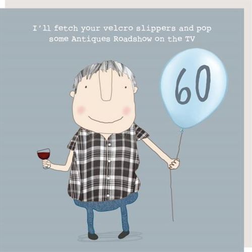 Velcro Boy 60th Birthday Card