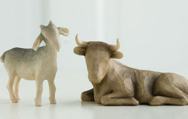 WillowTree Figurines Ox and Goat