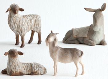 Willow Tree Sheltering Animals for the Holy Family