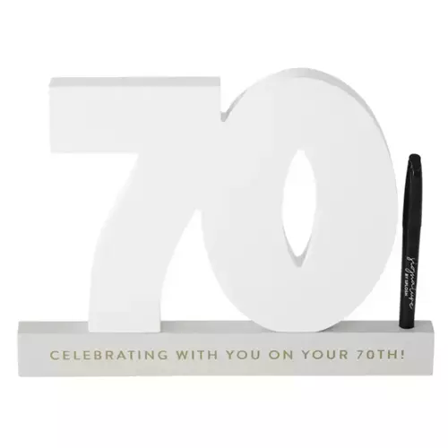 70th Birthday Signature Number