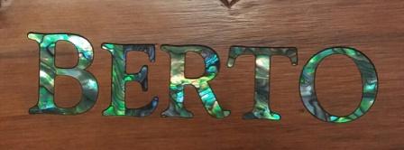 Paua Engraving Per Letter