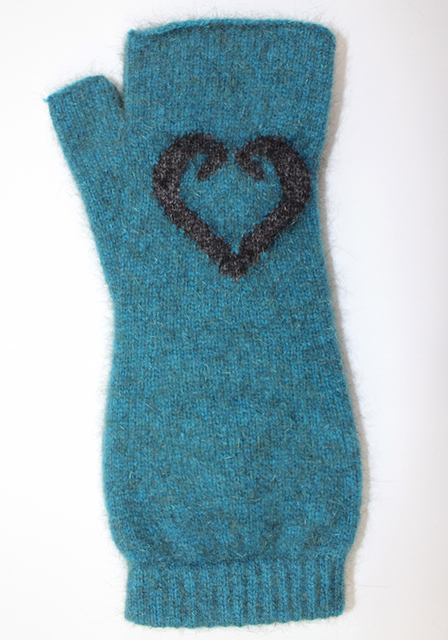 Aroha Fingerless Mitten Teal