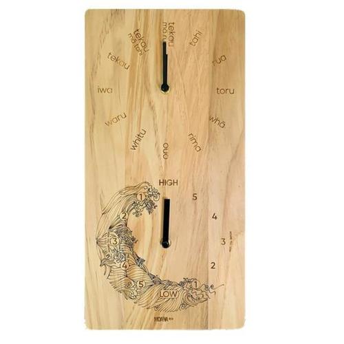Moana Rd Te Reo Clock & Tide Clock