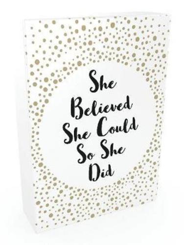 She Believed She Could So She Did Cards