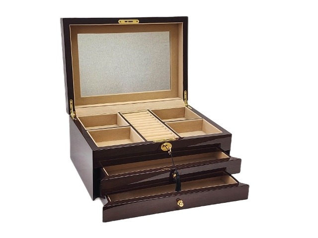 Walnut Veneer Jewellery Box
