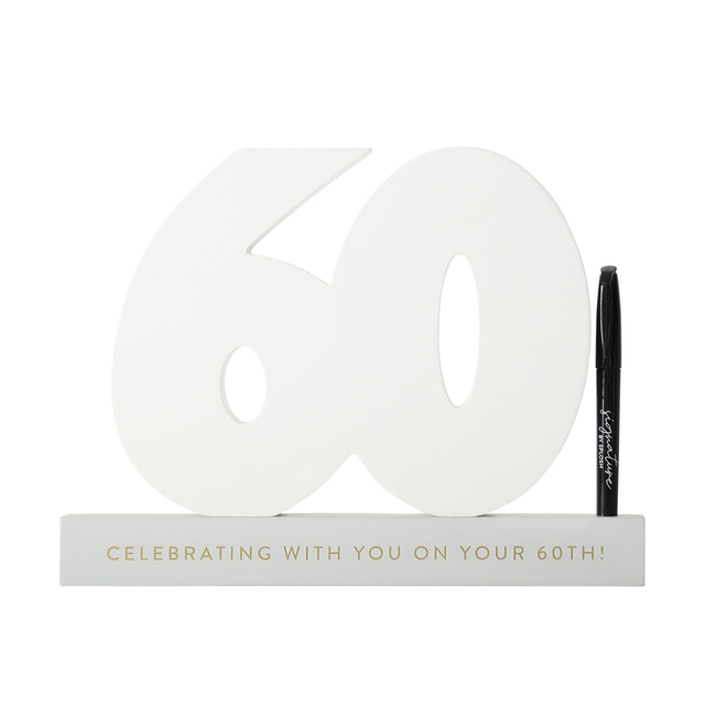60th Birthday Signature Number