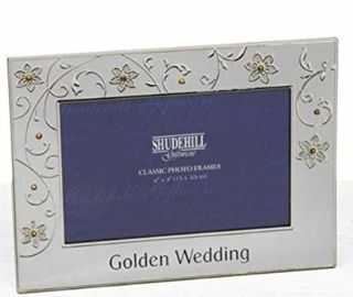 Golden Wedding Photo Frame
