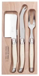 Laguiole Verdier Cheese Set 3 piece Ivory