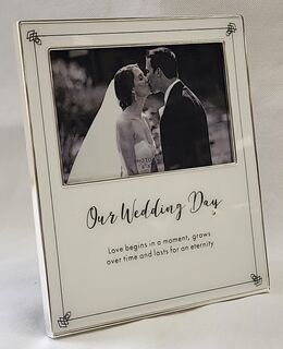 Our Wedding Day Photo Frame